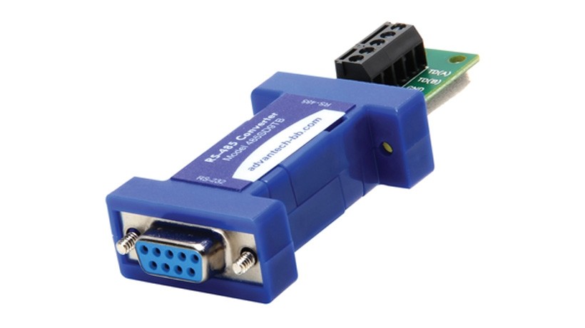 Serial Converter, RS-232 DB9 F to RS-485 2W TB, Port Powered