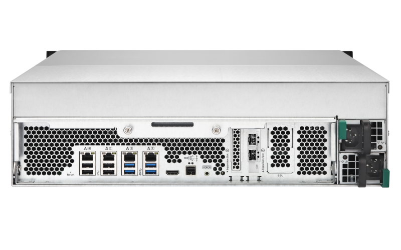 16-bay 12Gbps SAS-enabled high-performance NAS/iSCSI/IP-SAN unified storage with dual built-in 10GbE ports