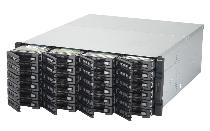 24-bay 12Gbps SAS-enabled high-performance NAS/iSCSI/IP-SAN unified storage with dual built-in 10GbE ports