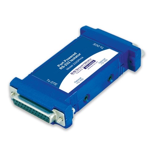 Serial Repeater, RS-232 DB25, 4 kV Isolated, Port Power ability