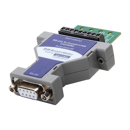 Serial Converter, RS-232 DB9 F / 20 mA Current Loop TB