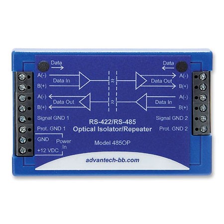  Serial Repeater, RS-422/485 TB, Isolated