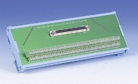 100-pin DIN-rail SCSI Wiring Board