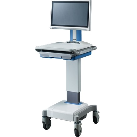 Advantech AMiS-50E Mobile Medical Cart with the Motor Lifter to Adjust Height Electrically
