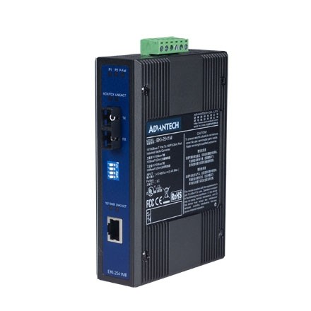 10/100T (X) to SC Multi-Mode Industrial Media Converter, -40~75℃