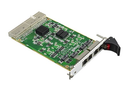 3U CompactPCI® 4 RJ45 Port Gigabit Ethernet Card
