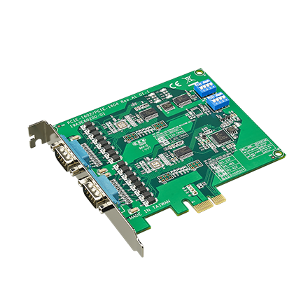 2-port RS-232 PCIe Communication Card w/Surge & Isolation