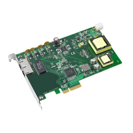  2-port 10/100/1000 BaseT(X) 802.3af (PoE) Compliant Ethernet ports, PCI Express Communication Card