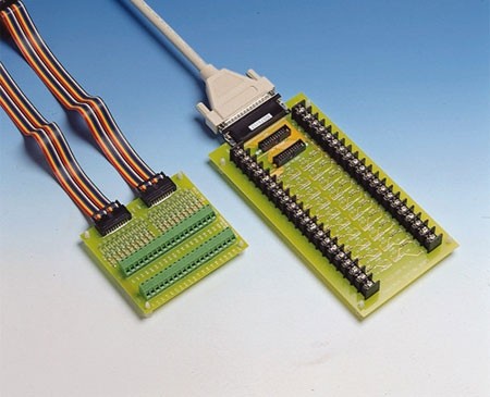 Wiring Terminal Board with Flat Cables and Adapter