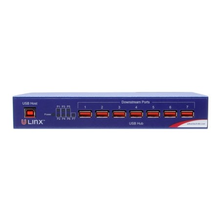 USB 2.0 Hub, 7 port, Industrial