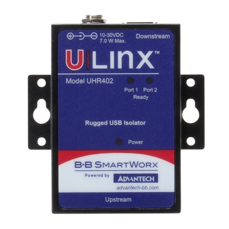 USB 2.0 4 kV Isolator, 2 Port, 12 Mbps Full Speed, Ind., AC Adapter