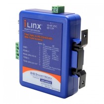 Serial Converter, RS-232/422/485 TB to MM Fiber ST (Inverted), Ind. DIN, C1D2