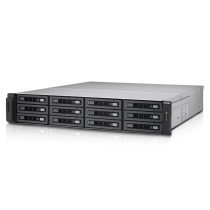 12-bay 12Gbps SAS-enabled high-performance NAS/iSCSI/IP-SAN unified storage with dual built-in 10GbE ports