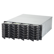 24-bay 12Gbps SAS-enabled high-performance NAS/iSCSI/IP-SAN unified storage with dual built-in 10GbE ports