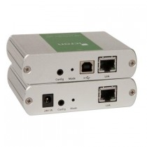 USB Extender, 4 Port, USB 2.0 over CAT 5e, 100m, US Power Supply
