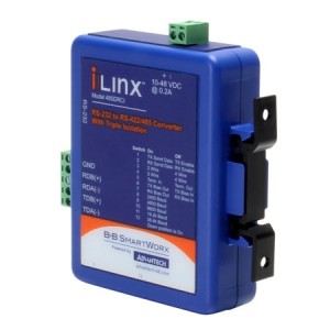 Serial Converter, RS-232 to RS-422/485, Isolated, Ind. DIN, C1D2