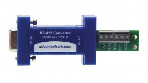 Serial Converter, RS-232 DB9 F to RS-422 TB, Port Powered