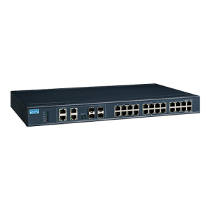 24GE+4G Combo Unmanaged Ethernet Switch, 19" Rackmount, -40~75℃