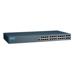 24GE+4G SFP Unmanaged Ethernet Switch, 19" Rackmount, 100~240VAC, 0~55℃