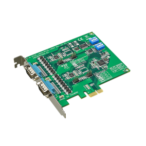 2-port RS-232/422/485 PCIe Communication Card w/Surge & Isolation