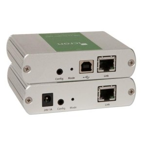 USB Extender, 4 Port, USB 2.0 over CAT 5e, 100m, US Power Supply